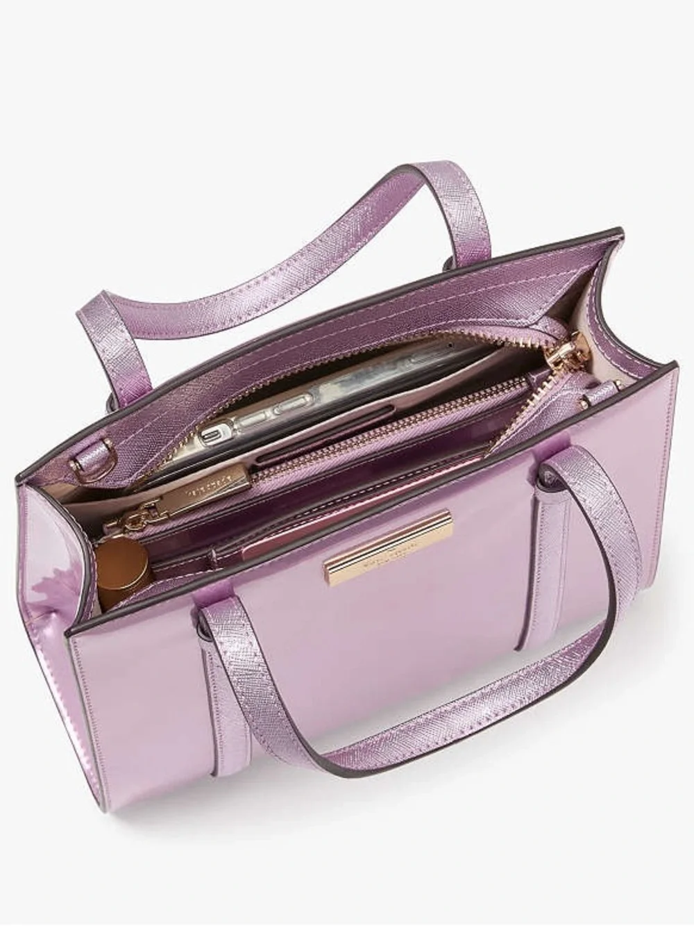 kate spade Metallic Pink Leather Tote